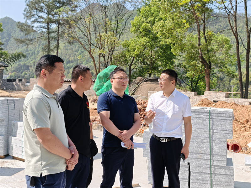 张哲君调度旅发大会张谷英景区观摩项目建设情况