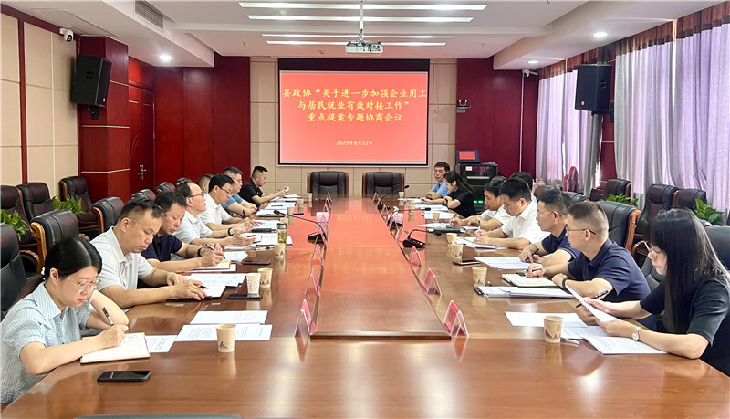 岳阳县政协开展重点提案专题协商 助力企业用工与居民就业有效对接