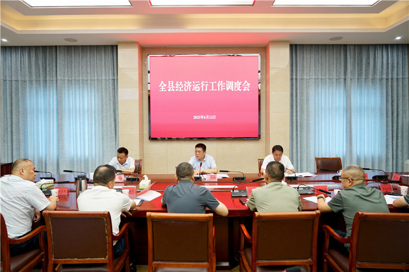 岳阳县经济运行工作调度会议召开