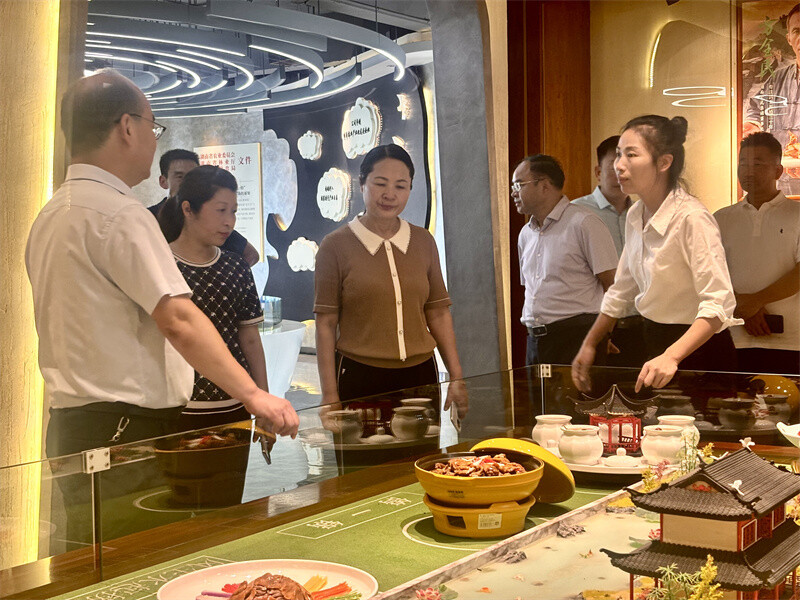 舞钢市党政代表团来岳阳县调研王鸽产业