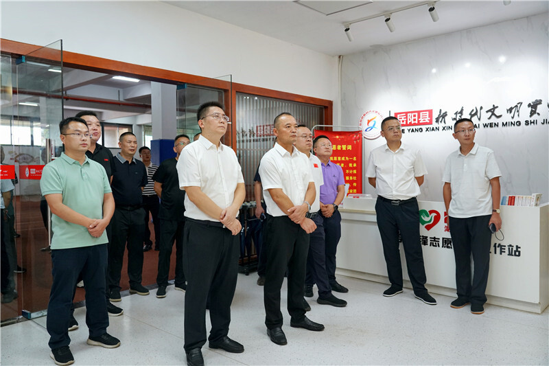 益陽市大通湖區(qū)黨政代表團(tuán)來岳陽縣考察學(xué)習(xí)文明城市建設(shè)工作