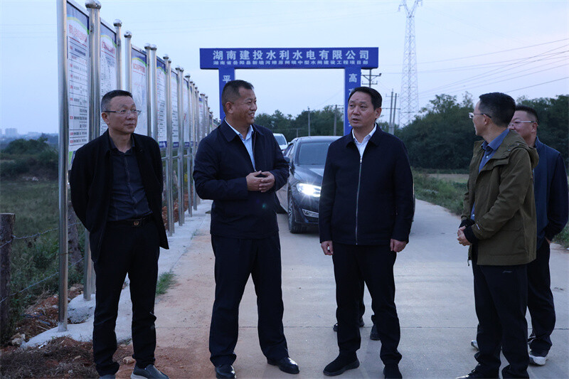 吴光文调研岳州电厂及配套设施项目建设和安全生产工作
