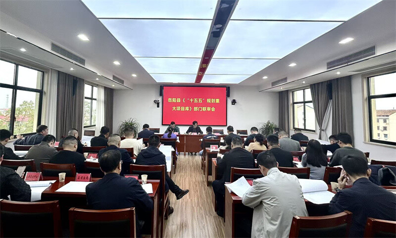 岳阳县召开《“十五五”规划重大项目库》部门联审会