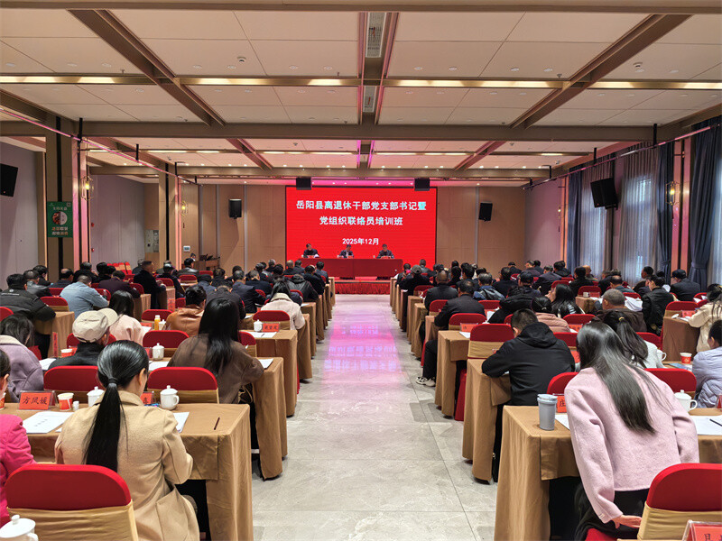 党建引领汇聚“银发”力量——岳阳县离退休干部党支部书记培训班开班