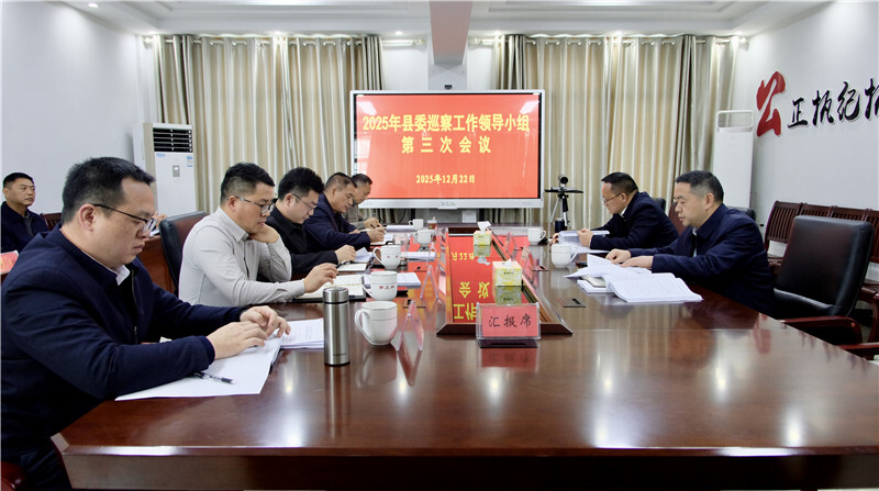 县委巡察工作领导小组召开2025年第三次会议