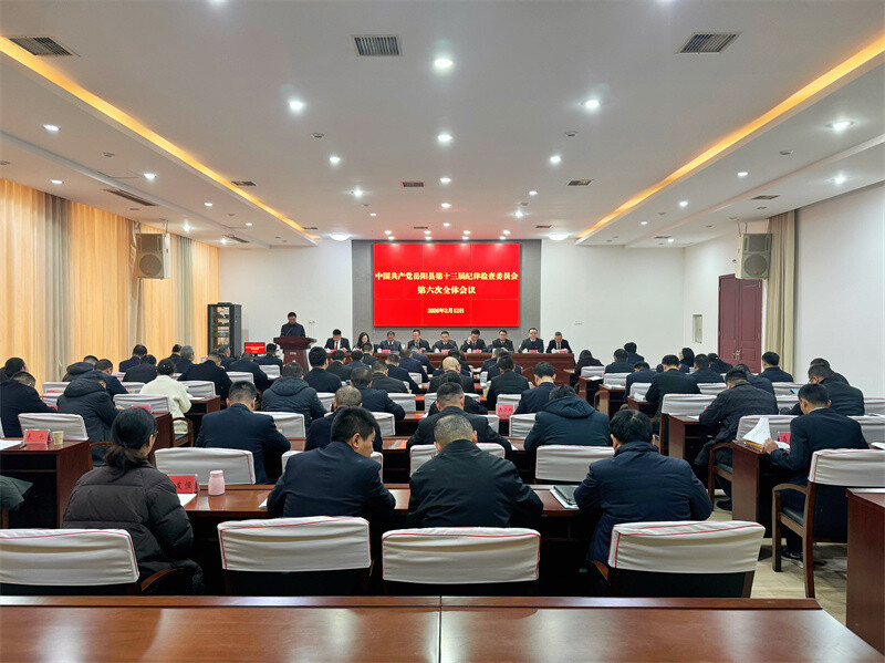 岳阳县第十三届纪委第六次全会胜利闭幕