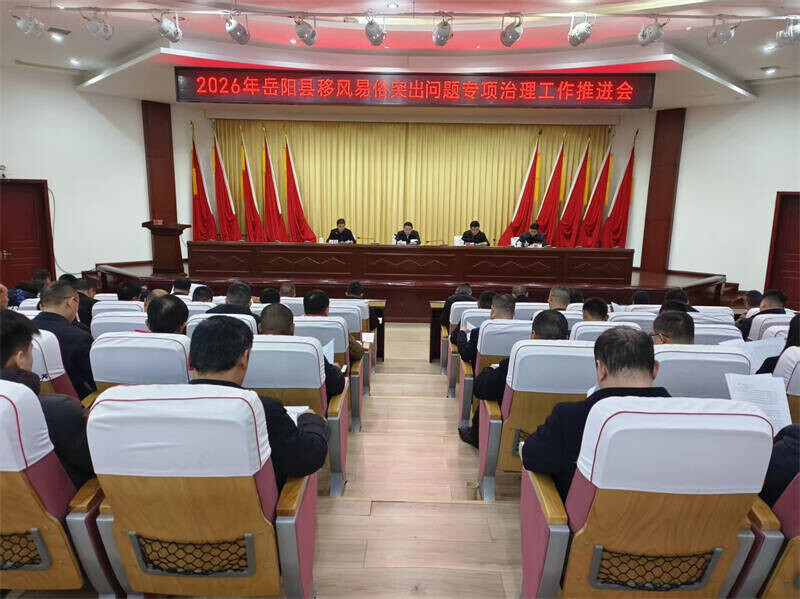 岳阳县召开移风易俗突出问题专项治理工作推进会