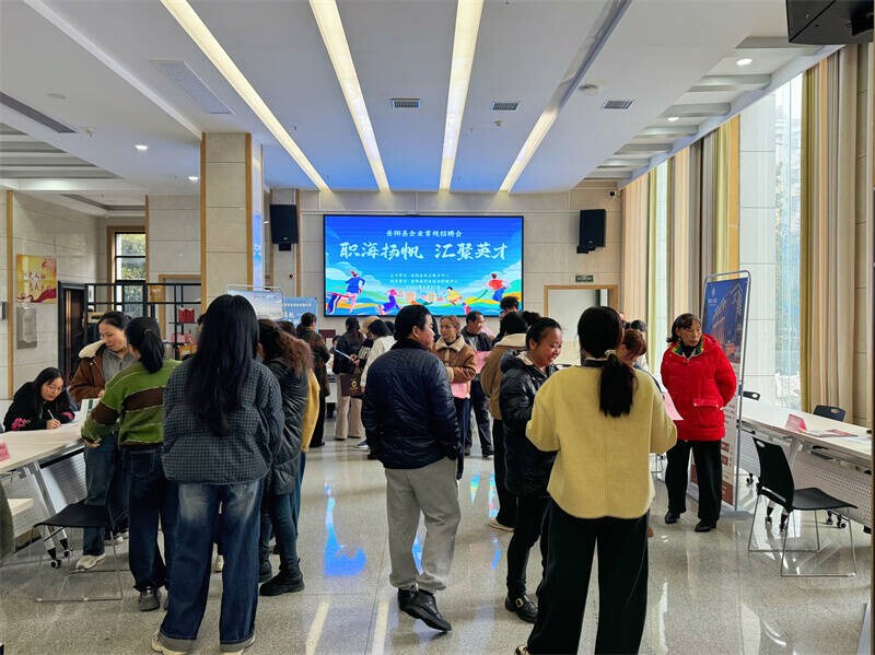 职海杨帆 汇聚英才——岳阳县举办企业常规招聘会
