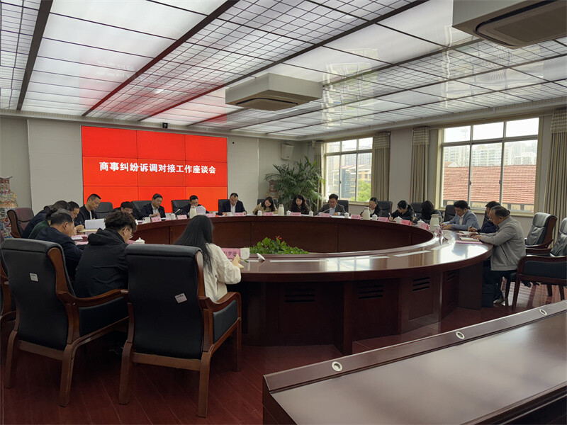 岳阳县贸促会开展商事纠纷诉调对接·商法护航助企出海公益法律服务活动