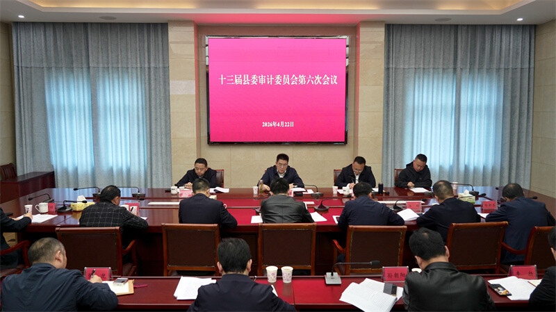 十三届县委审计委员会第六次会议召开