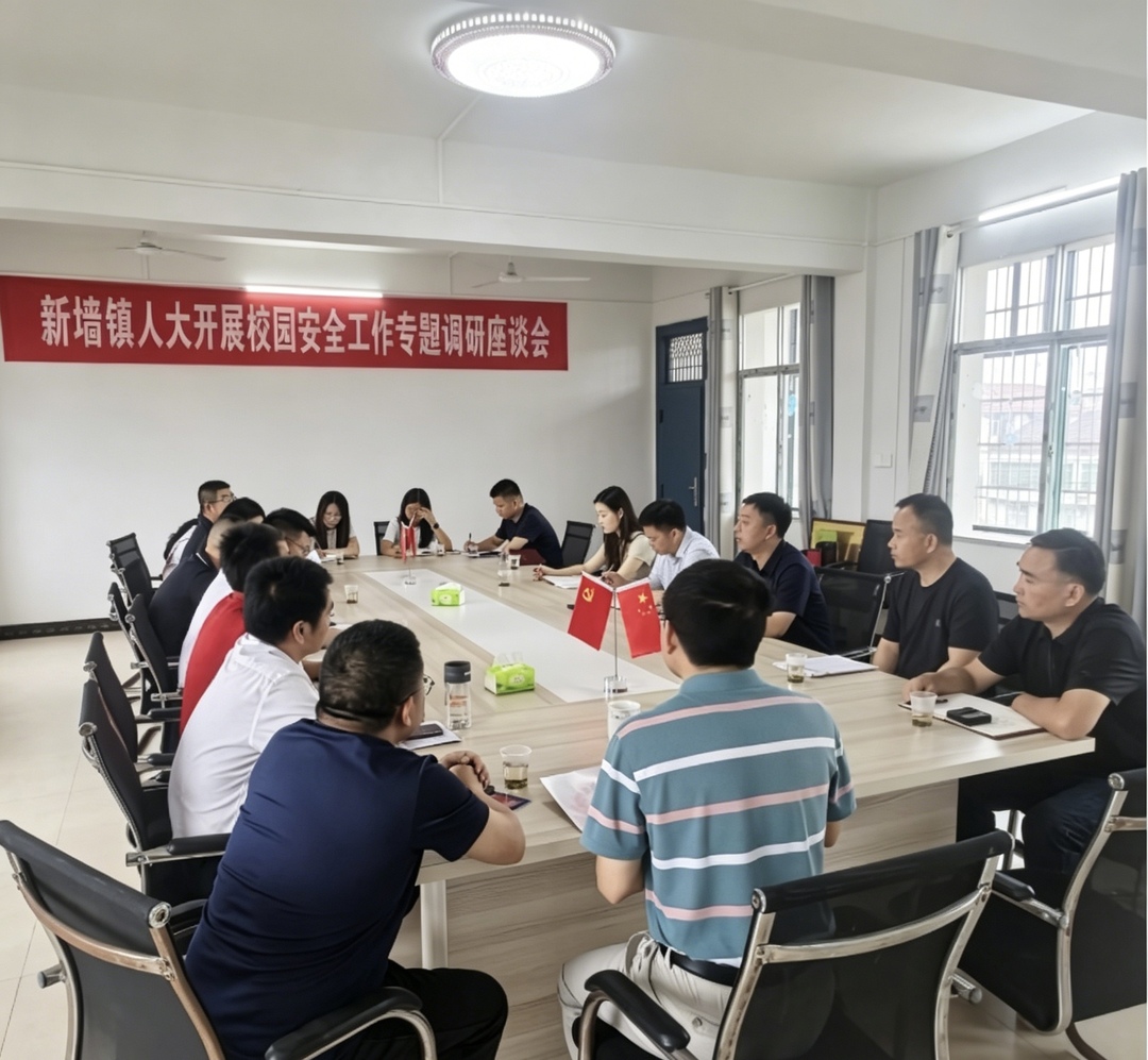 部门联动聚合力 精准施策护校园——新墙镇开展校园安全工作专题座谈调研活动