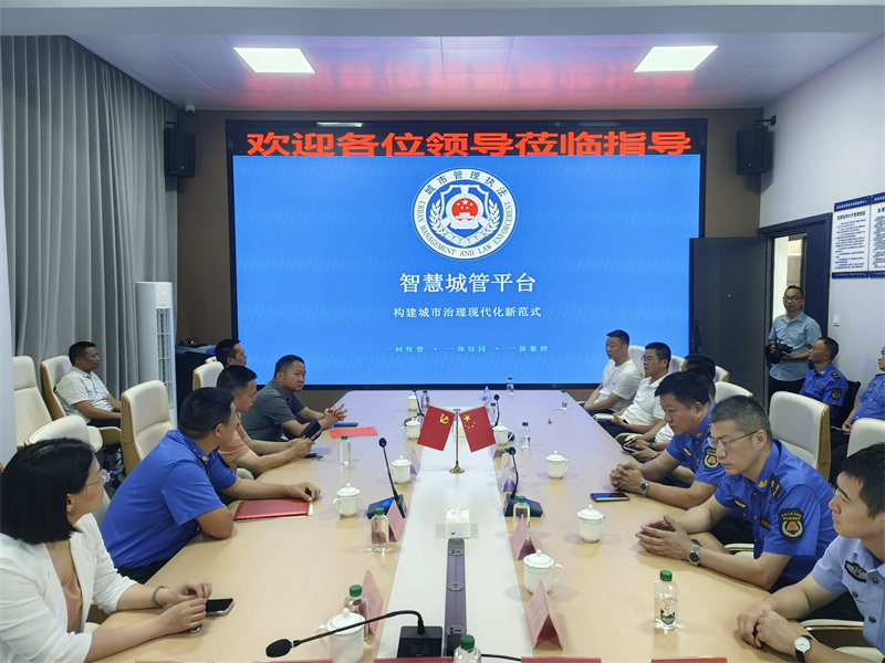 岳阳县智慧城管指挥中心正式挂牌成立