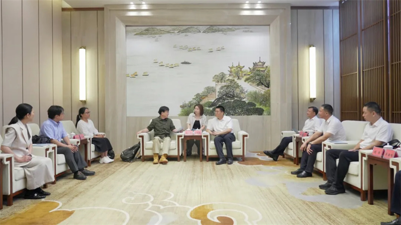 肖湘晖会见日本索尼克公司董事长大川洁一行